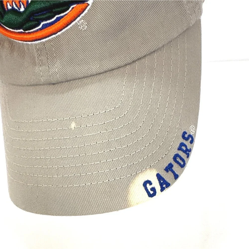 Florida Gaters adjustable back‎ tan ball cap NEW With Damage